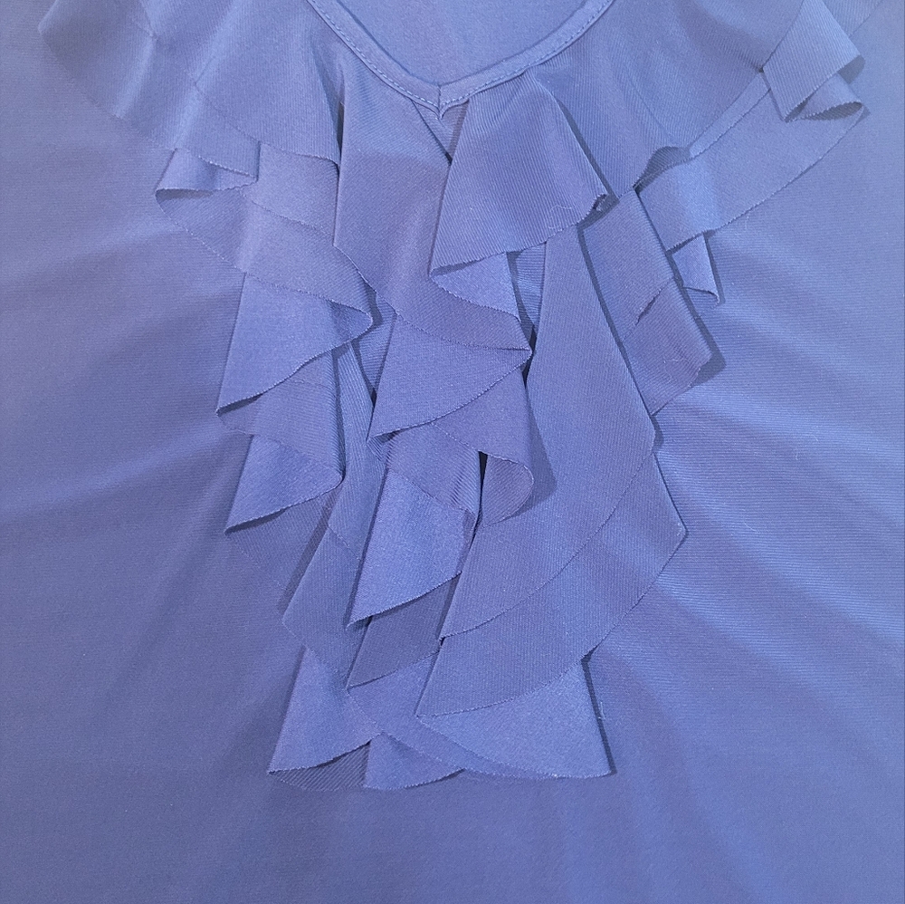 Blue Ruffle Tank ECLA - Picture 4 of 5